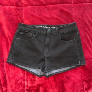 American Eagle Black Denim Shorts
